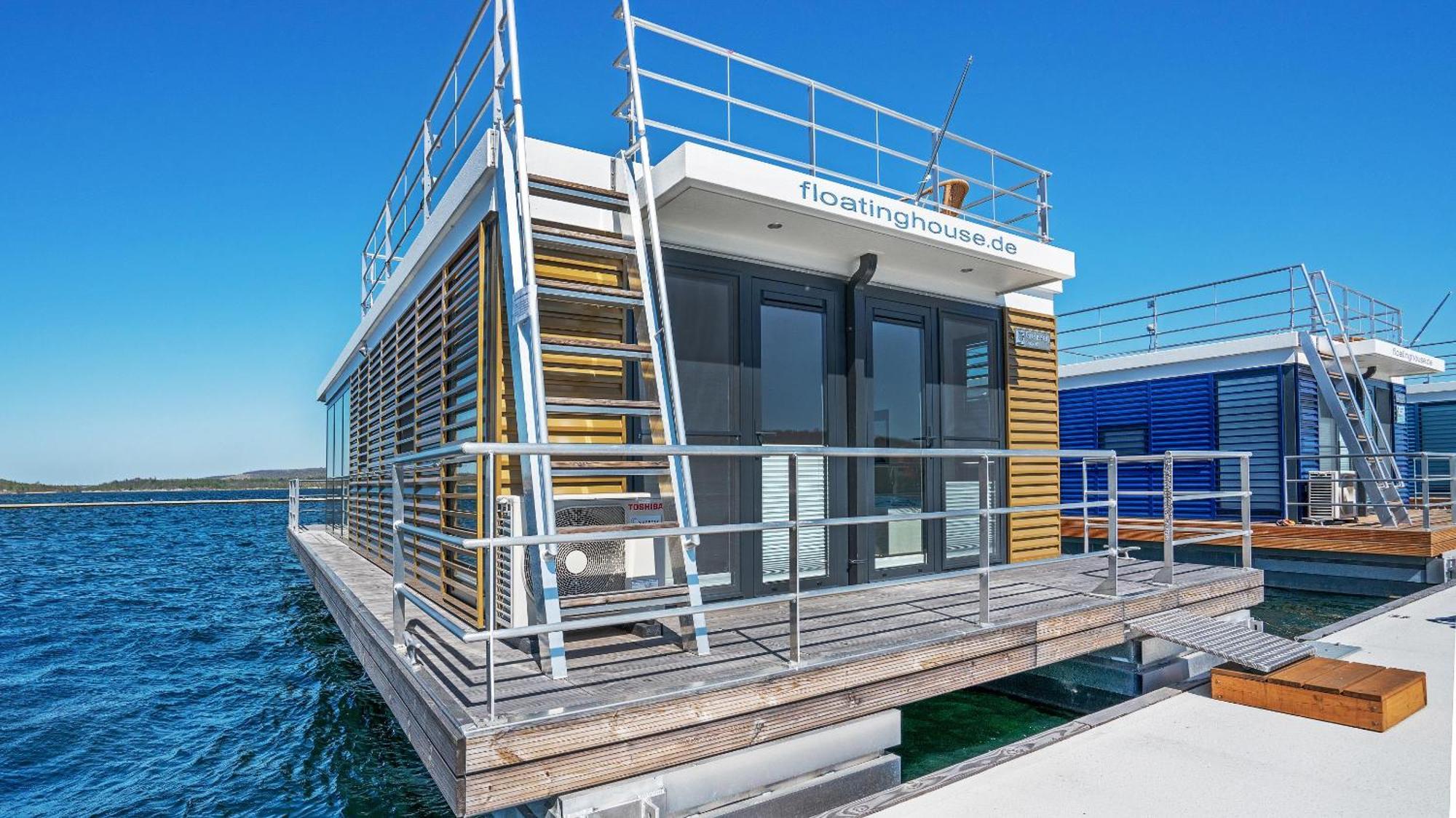 Hausboot Geiseltalsee - Floating House - Well Hausboote - Family & Friends Braunsbedra 외부 사진